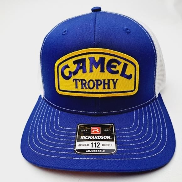 Retro Camel Trophy Richardson 112 Trucker Cap Hat Snapback Racing Gear F1 Prix